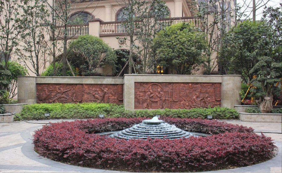 四川宜宾和都国际铸铜浮雕